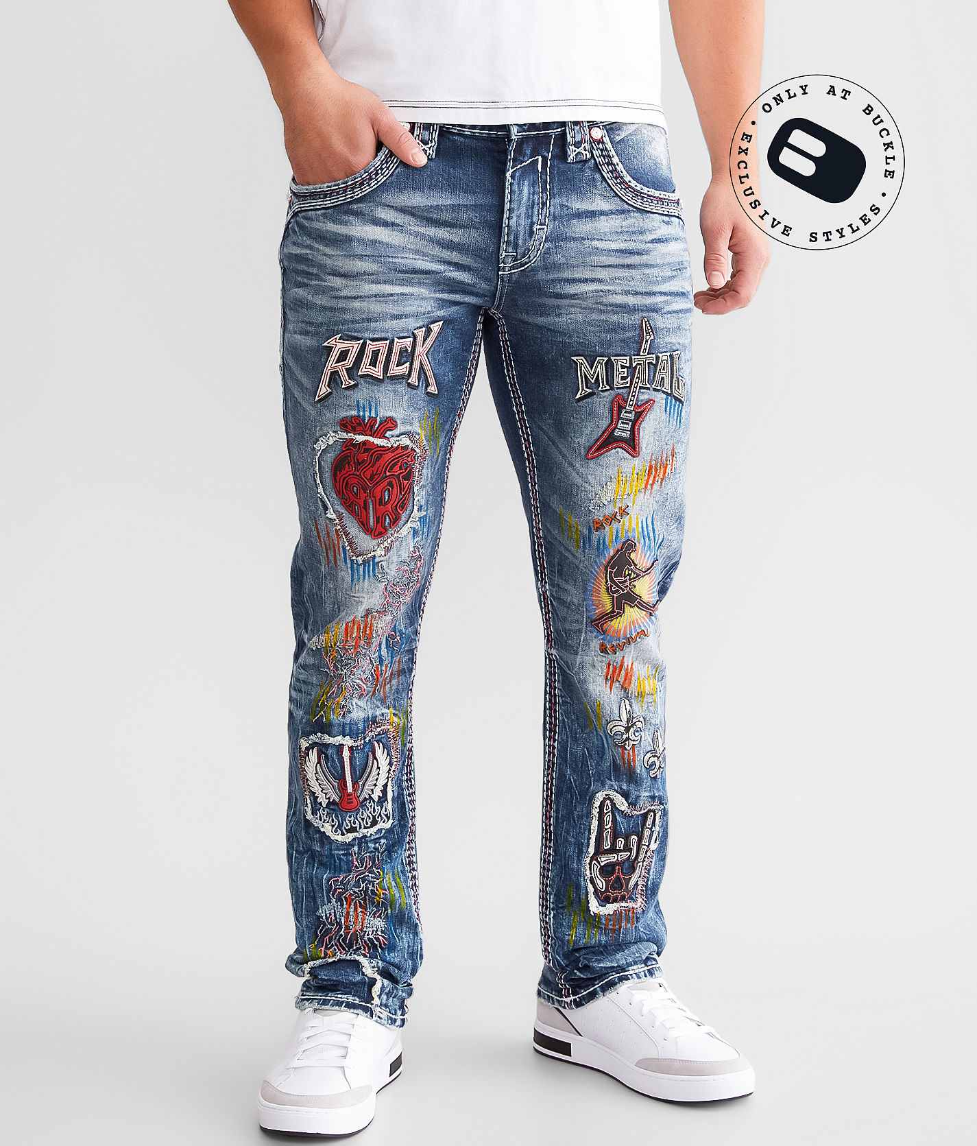 Rock Revival Zadie Slim Straight Stretch Jean - Men's Jeans in