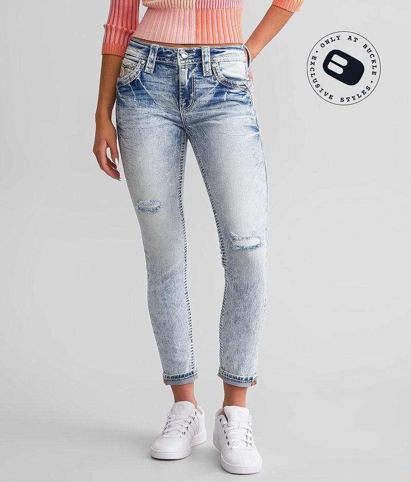 Rock Revival Eilish Mid-Rise Ankle Skinny Stretch Jean front view