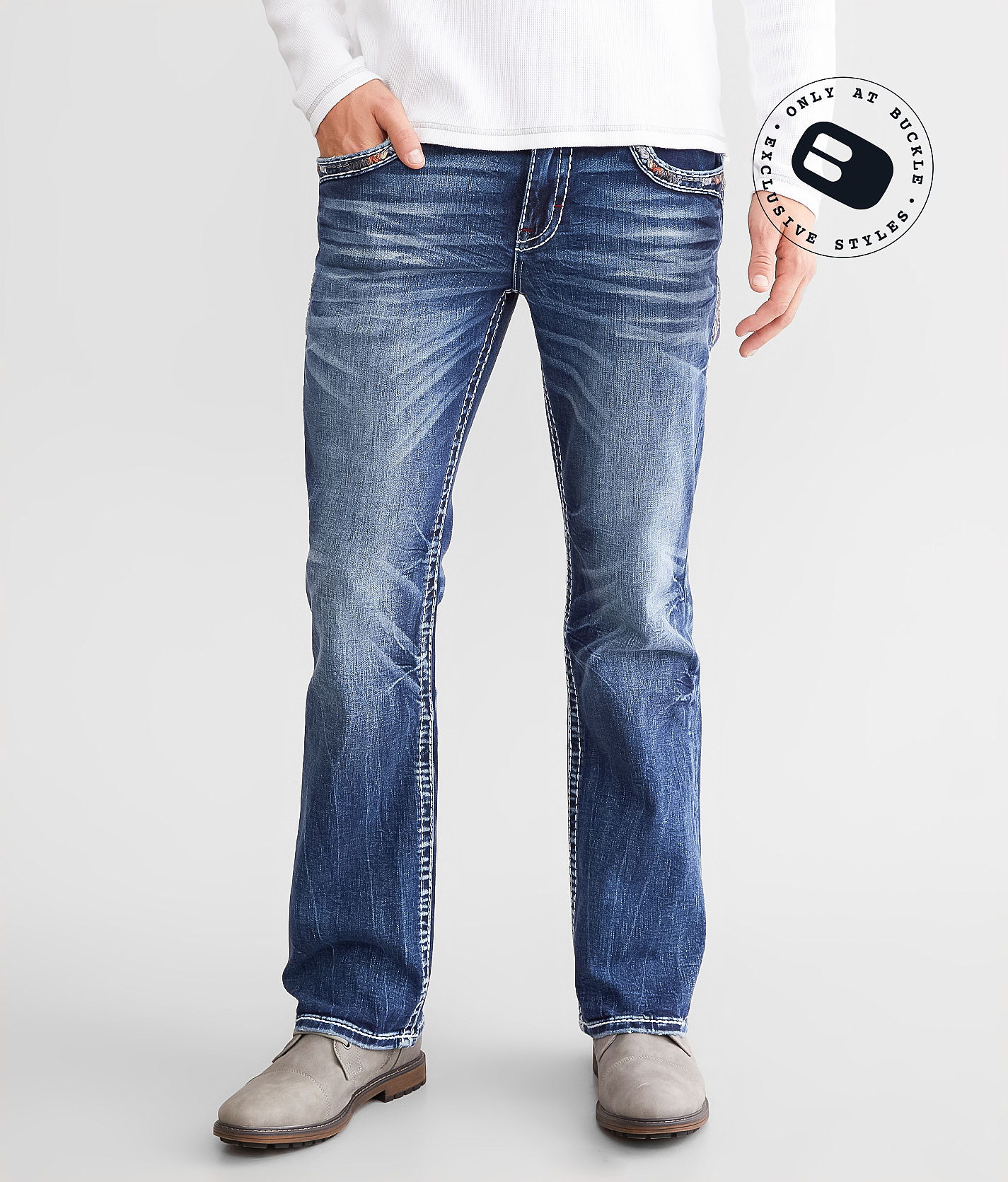 Rock Revival Jeth Slim Boot Stretch Jean - Men's Jeans in Jeth