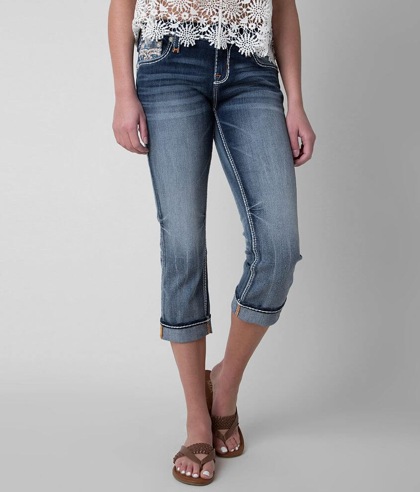 Rock Revival Delara Stretch Cropped Jean front view