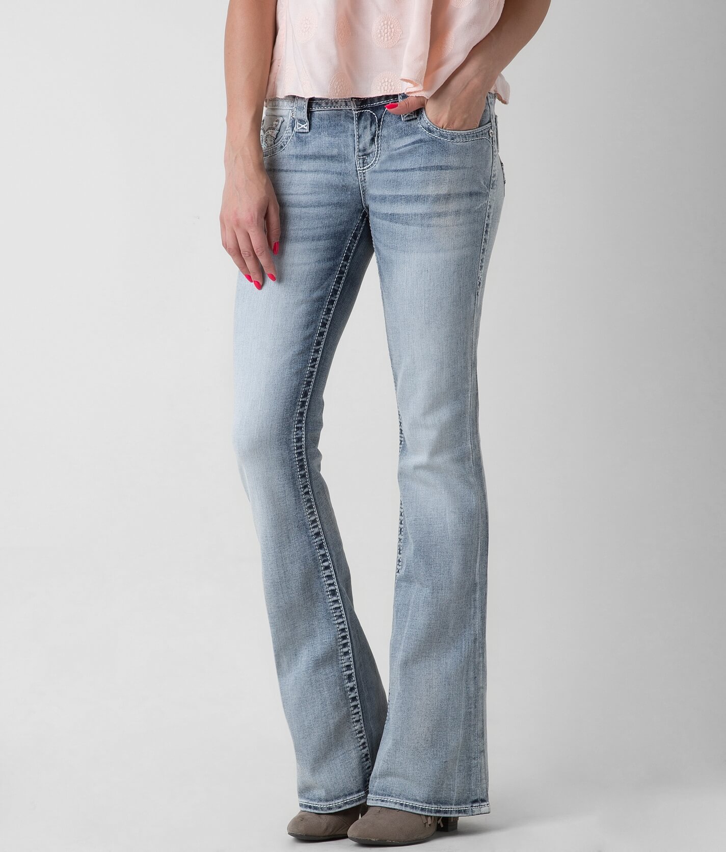 rock revival flare jeans