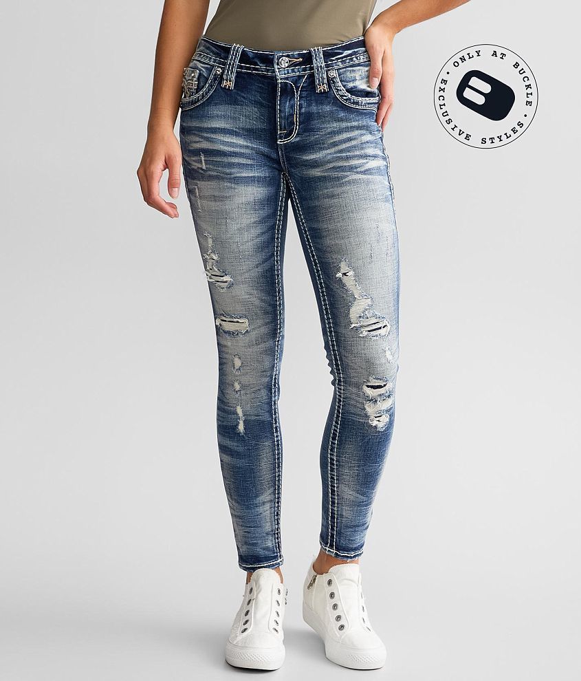 Rock Revival Cyrus Mid-Rise Ankle Skinny Jean front view