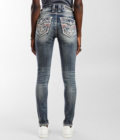 Rock Revival Melanie Mid-Rise Skinny Stretch Jean BACK