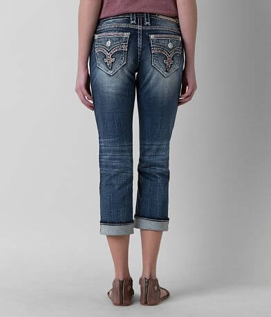 Rock Revival Jelina Easy Stretch Cropped Jean BACK