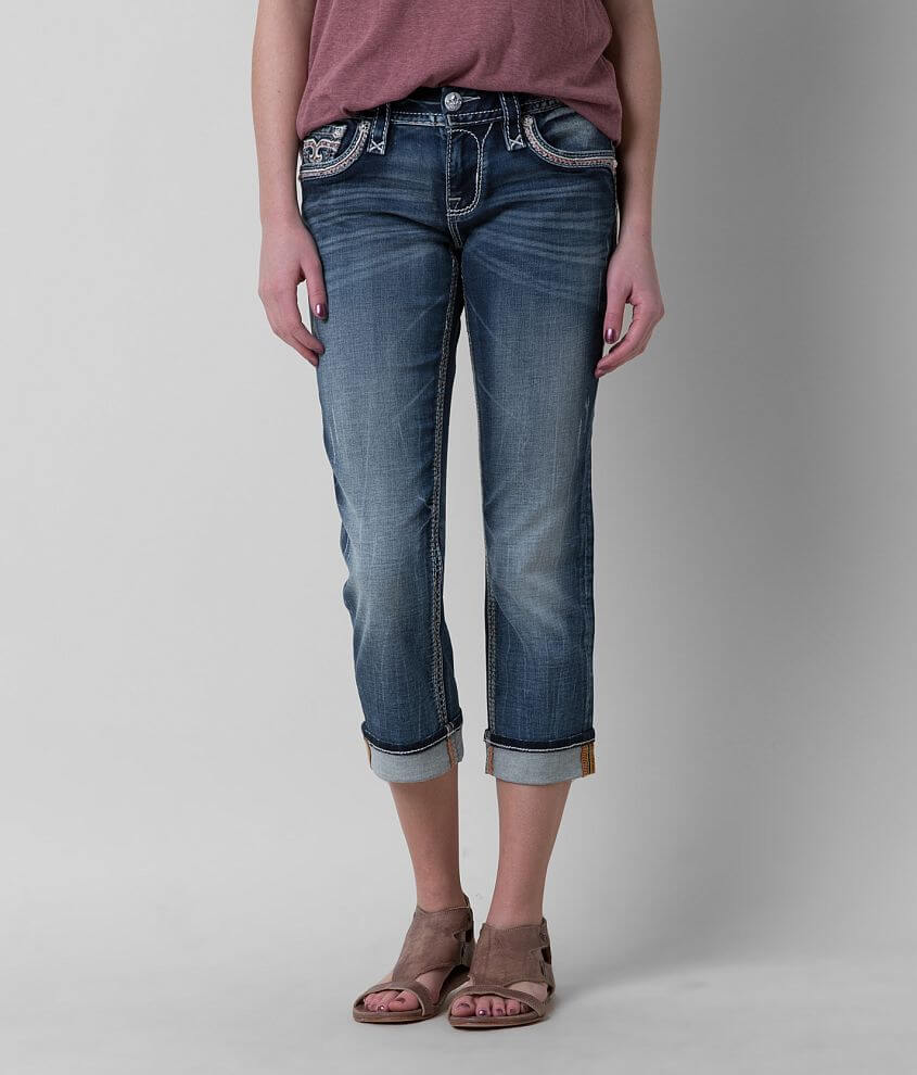 Rock Revival Jelina Easy Stretch Cropped Jean front view