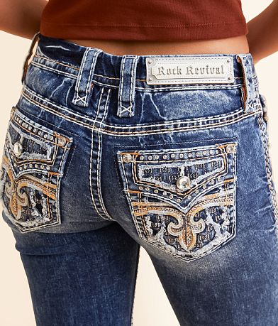 Rock Revival Low Rise Boot Stretch Jean back pocket view