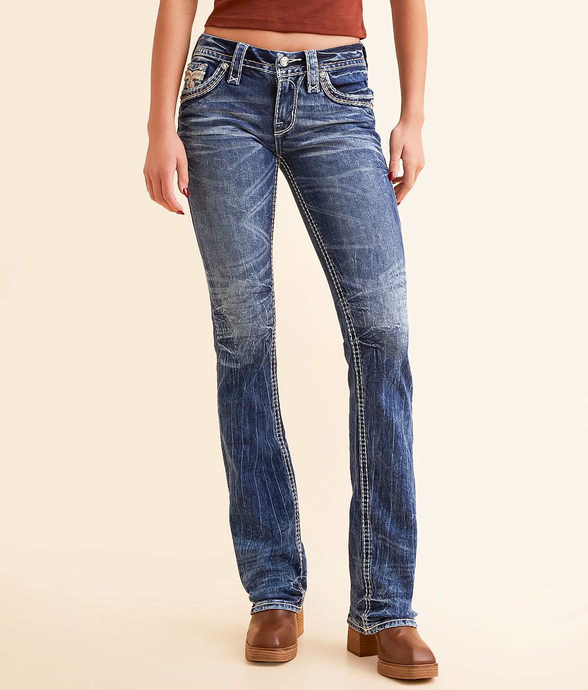 Rock Revival Low Rise Boot Stretch Jean — Celinda B270 by Buckle
