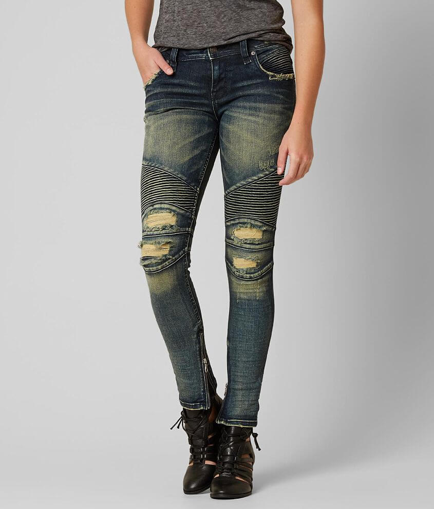 Rock Revival Moto Naline Skinny Stretch Jean - Women's Jeans in Naline S201 |