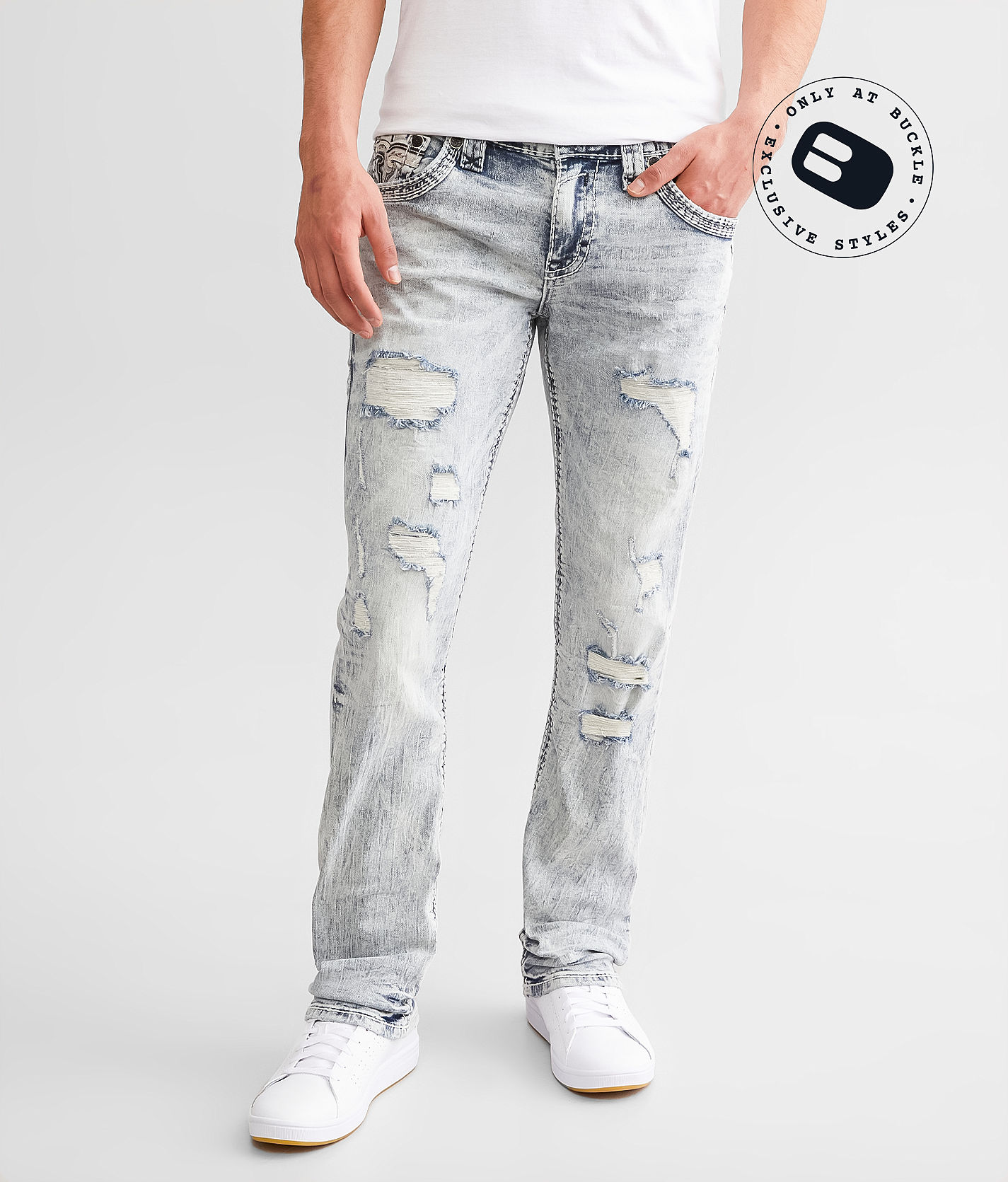 Rock Revival Jacksyn Slim Straight Stretch Jean - Men's Jeans in