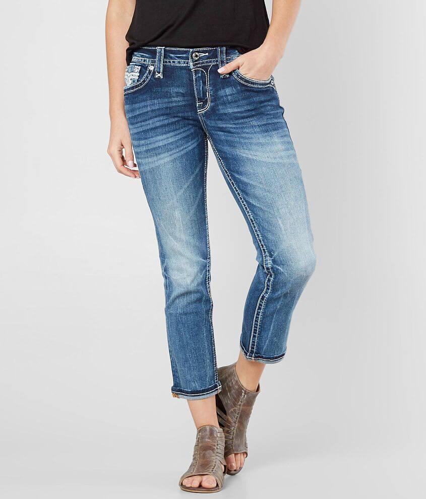 Rock Revival Lam Easy Stretch Cropped Jean front view