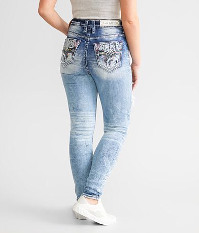 Jean Skinny Rock Revival Johanna Femme - Taille 25 X 31 - Poches à Rabat - Occasion Très Bon État