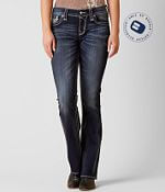 Jean Bootcut Rock Revival Liberty Easy – Taille 27, Délavé Léger Avec Déchirures
