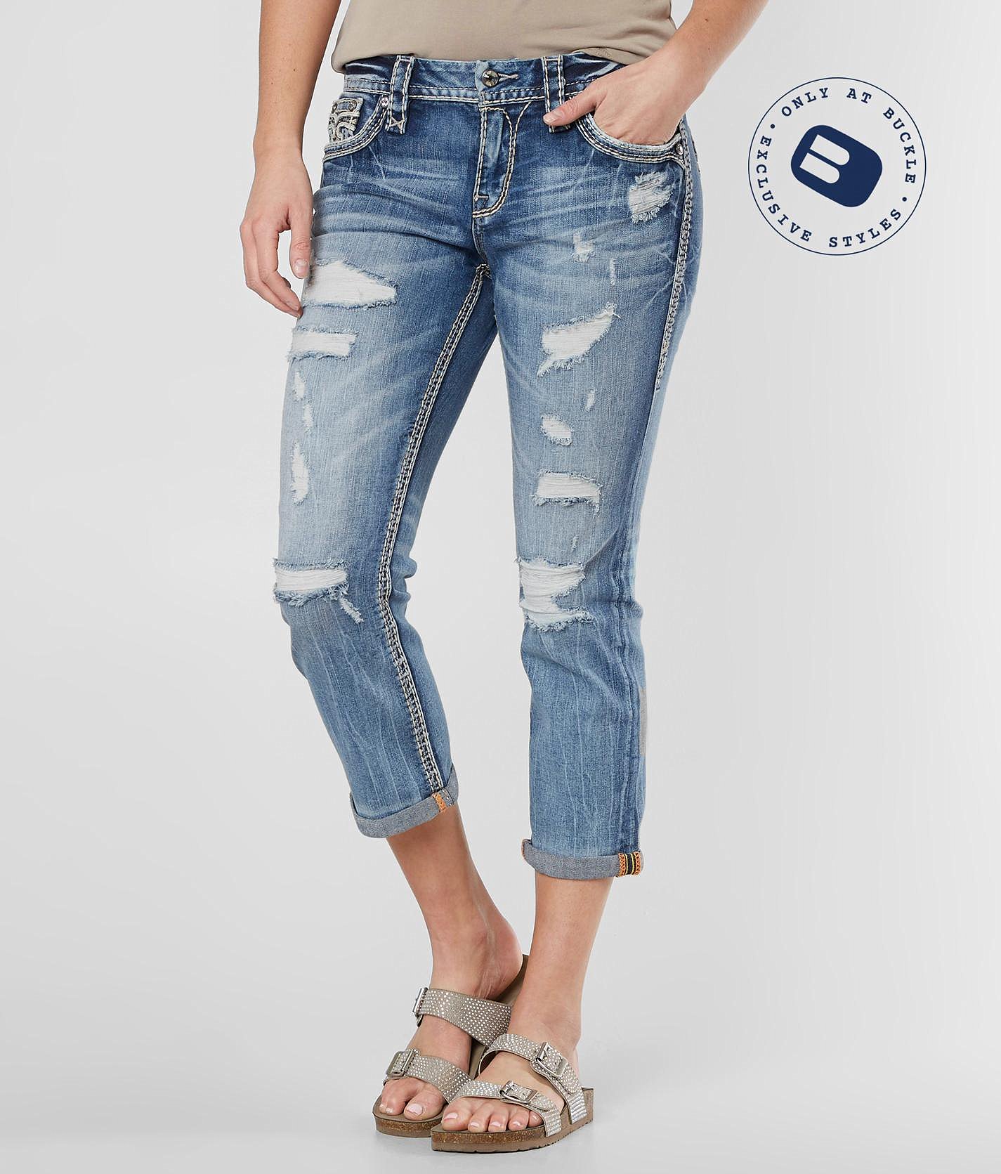 rock revival cropped jeans