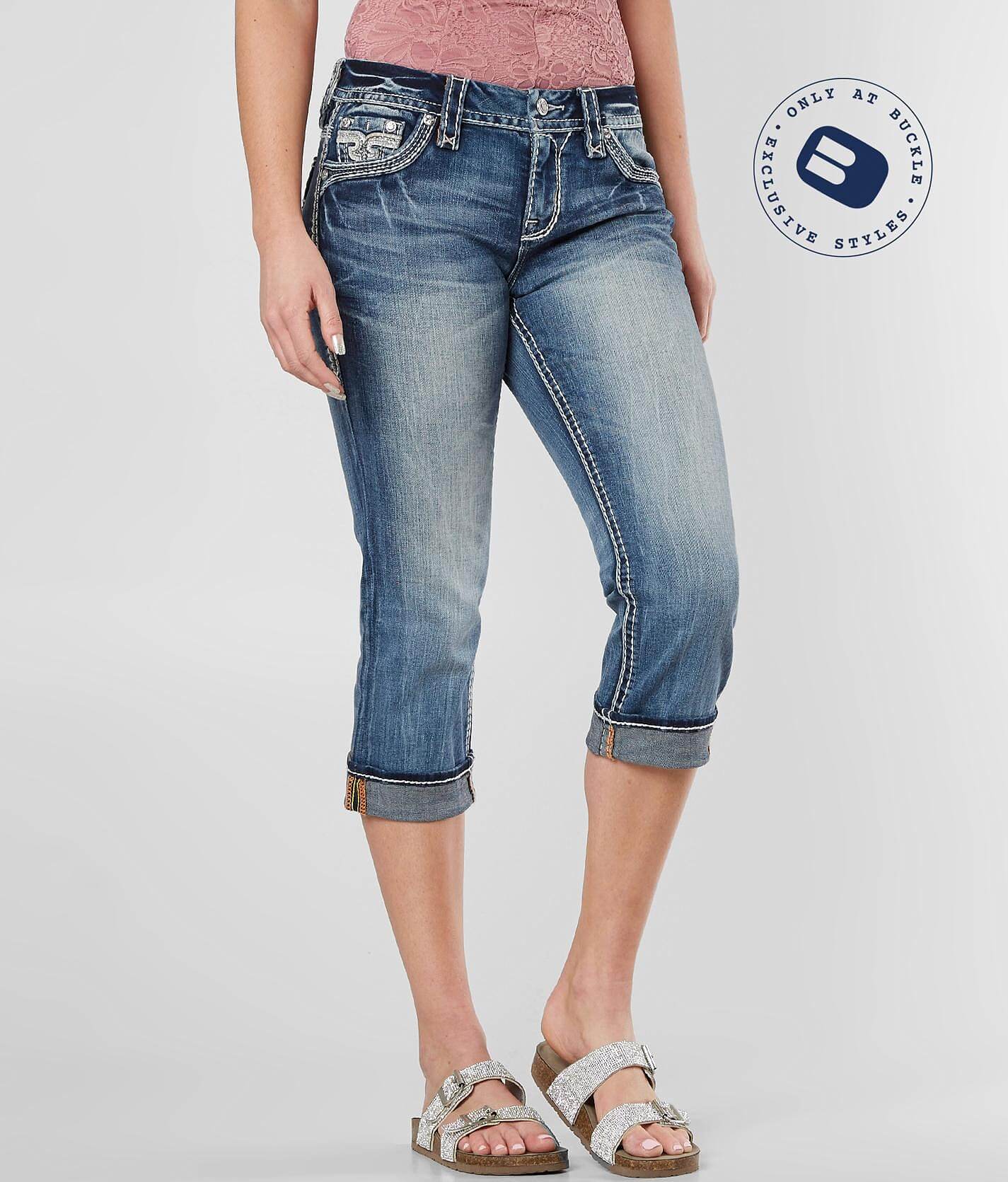 rock revival capri jeans