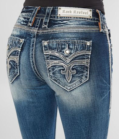 Rock Revival Aliana Easy Mid-Rise Boot Jean BACK_POCKET