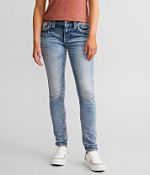 Rock Revival Alanis popular Easy Skinny Jeans Mid-Rise Medium Wash Whiskering 30