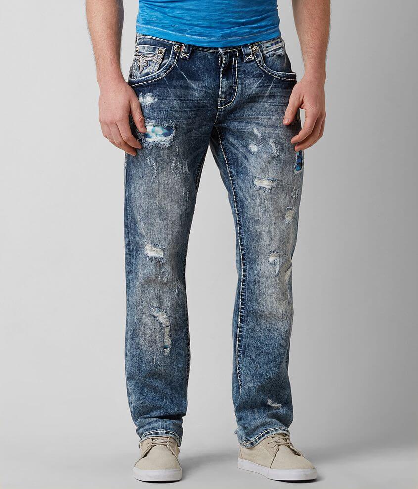 Rock Revival Regan Relaxed Straight 17 Jean - Men's Jeans in Regan