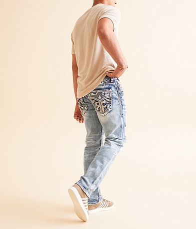 Rock Revival Beriaj Relaxed Taper Stretch Jean front view