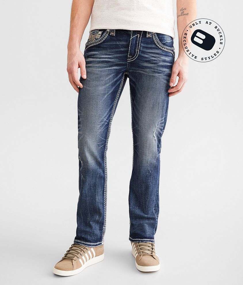 Rock Revival Beriaj Slim Straight Stretch Jean front view