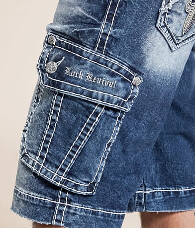 Rock Revival Jethro 14&quot; Cargo Stretch Short misc detail 1 view