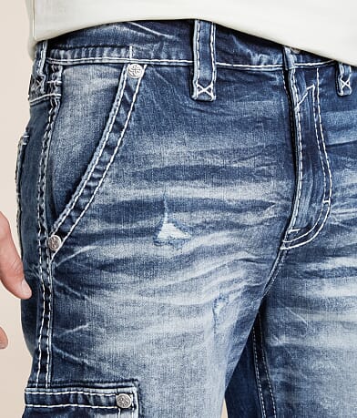 Rock Revival Jethro 14&quot; Cargo Stretch Short misc detail 2 view
