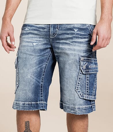 Rock Revival Jethro 14" Cargo Stretch Short front view