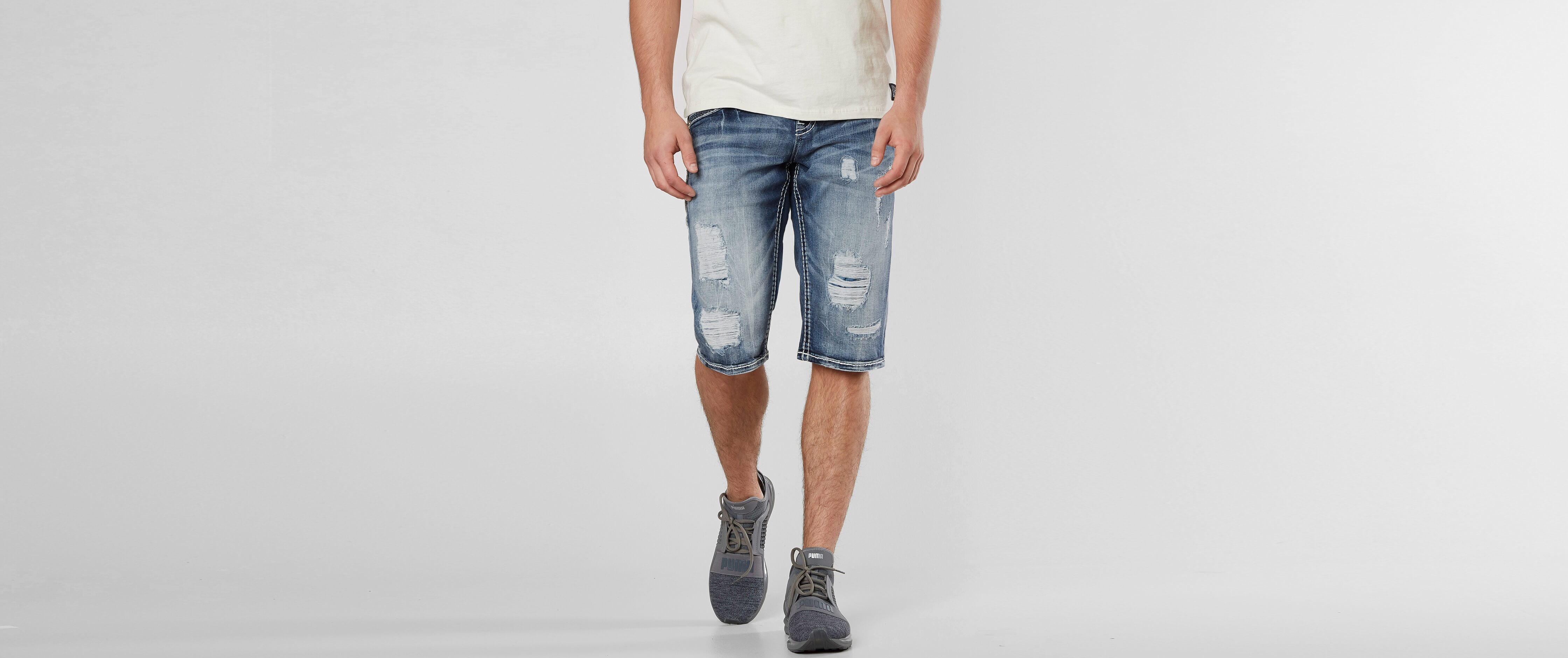 buckle men's rock revival shorts