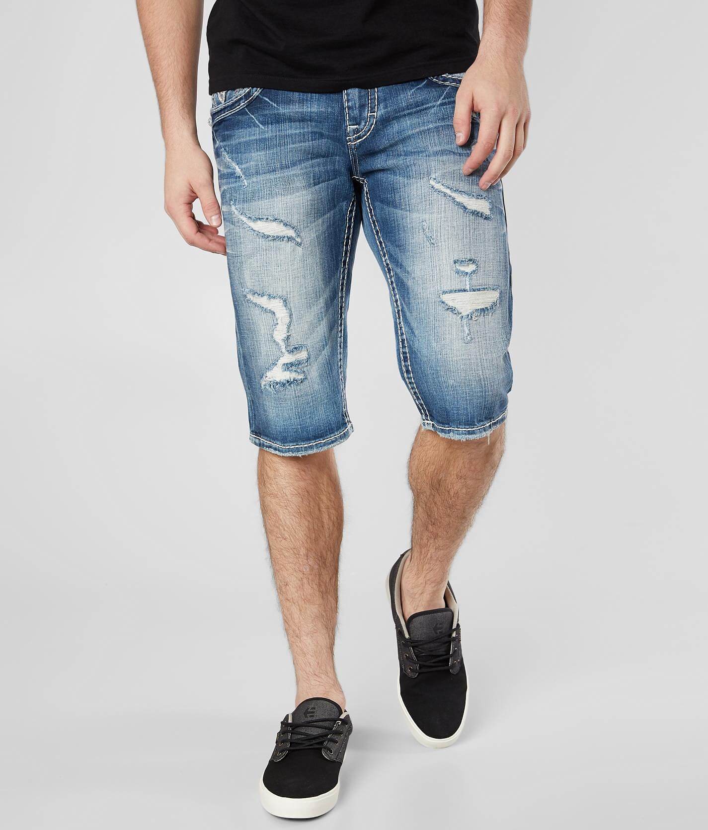 buckle men's rock revival shorts
