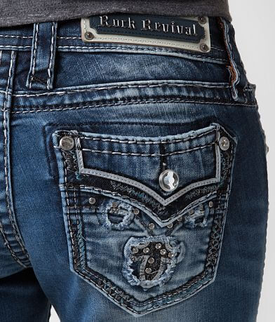 Rock Revival Meri Easy Boot Stretch Jean back pocket view