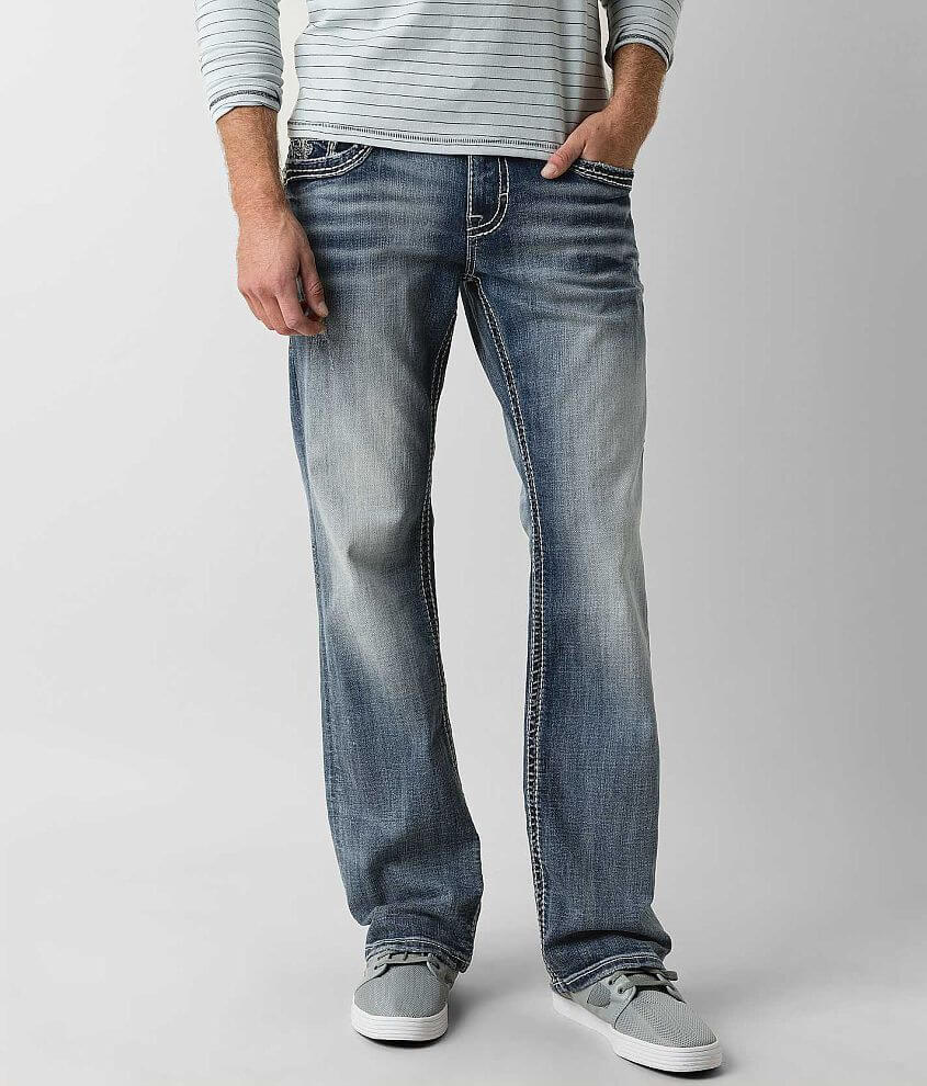 Rock Revival Leotis Relaxed Straight Stretch Jean front view