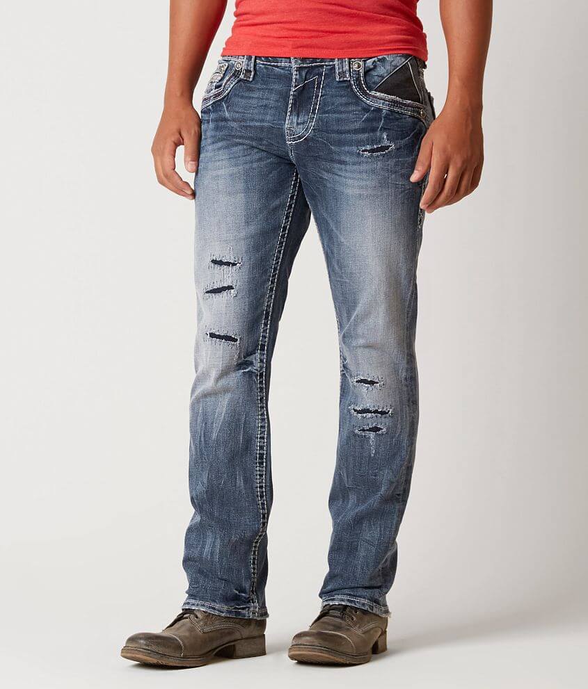 Rock Revival Pruitt Relaxed Straight Stretch Jean front view