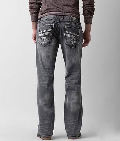 Rock Revival Klevin Relaxed Straight Stretch Jean back view