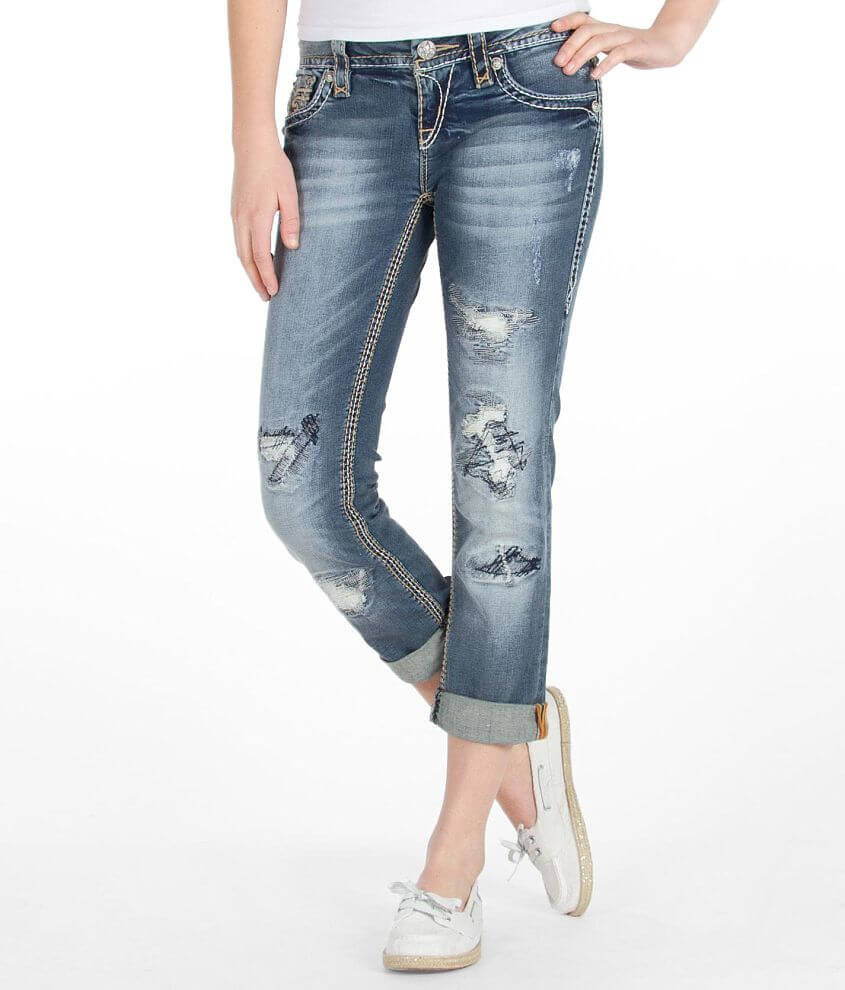 Rock Revival Heidi Stretch Cropped Jean front view