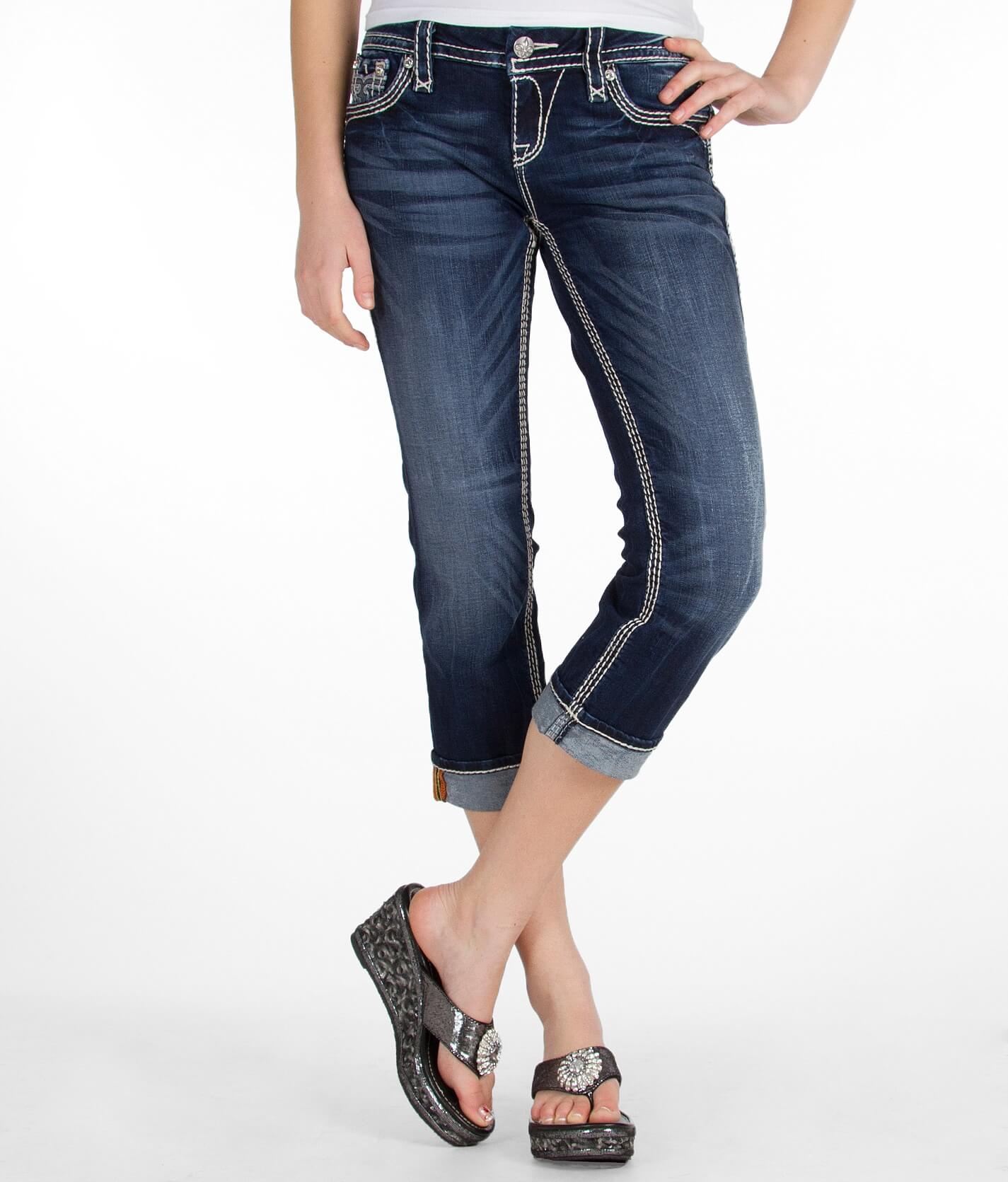 rock revival capri jeans