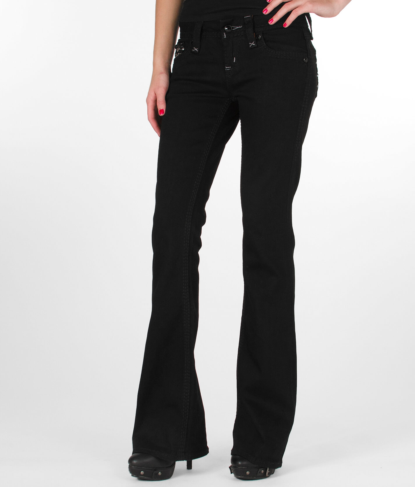 rock revival flare jeans