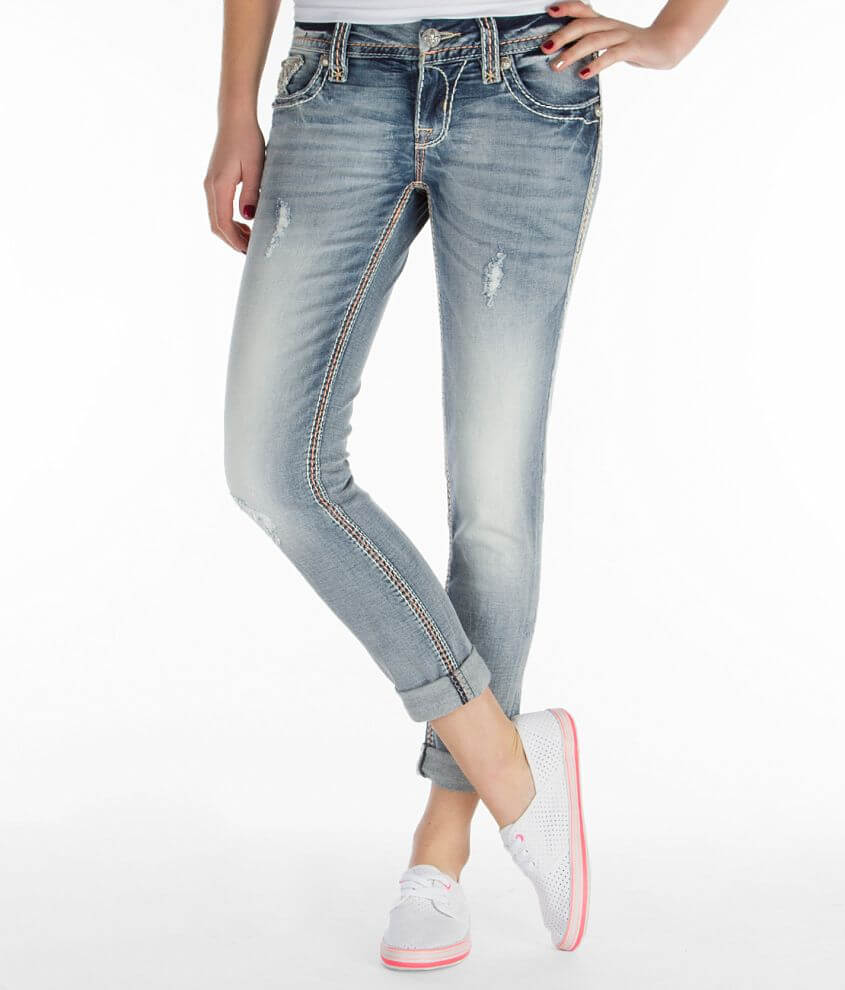 Rock Revival Jacklyn Stretch Cropped Jean front view