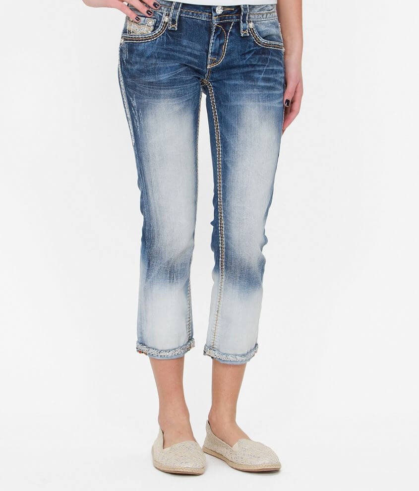 Rock Revival Aroa Stretch Cropped Jean front view