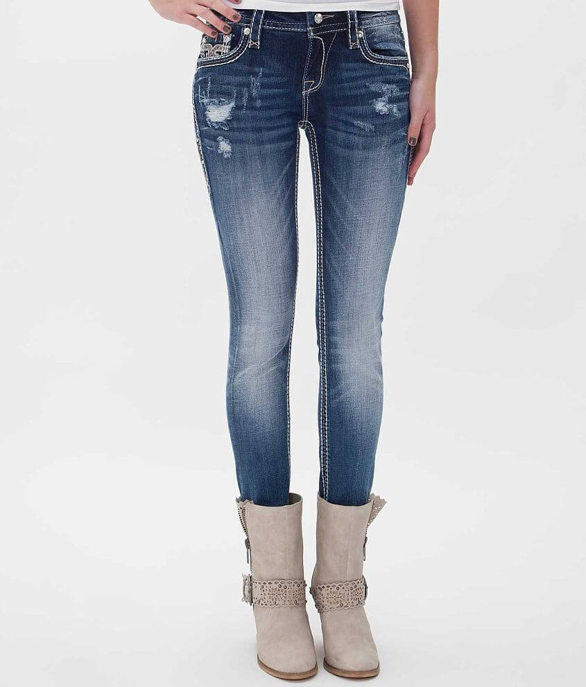 Rock Revival Iselin Mid-Rise Skinny Stretch Jean front view