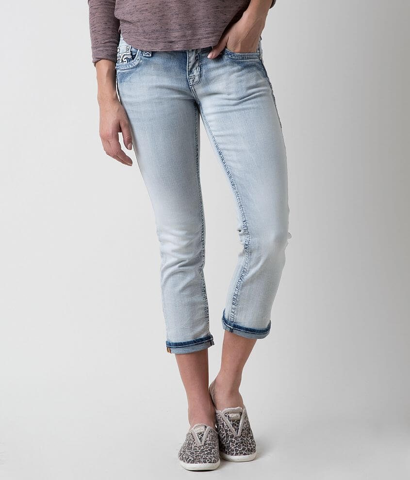 Rock Revival Nancy Stretch Cropped Jean front view