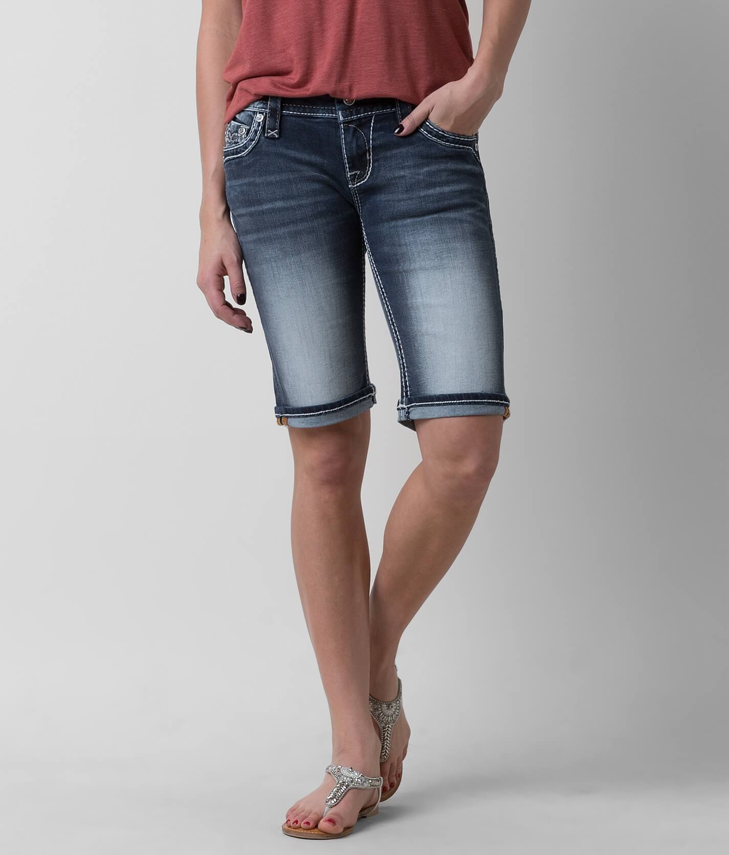 rock revival bermuda shorts