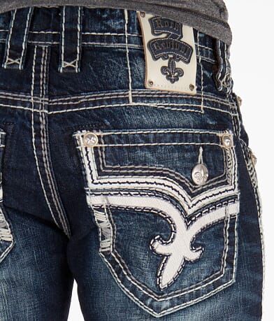 Rock Revival James Boot Jean back pocket view
