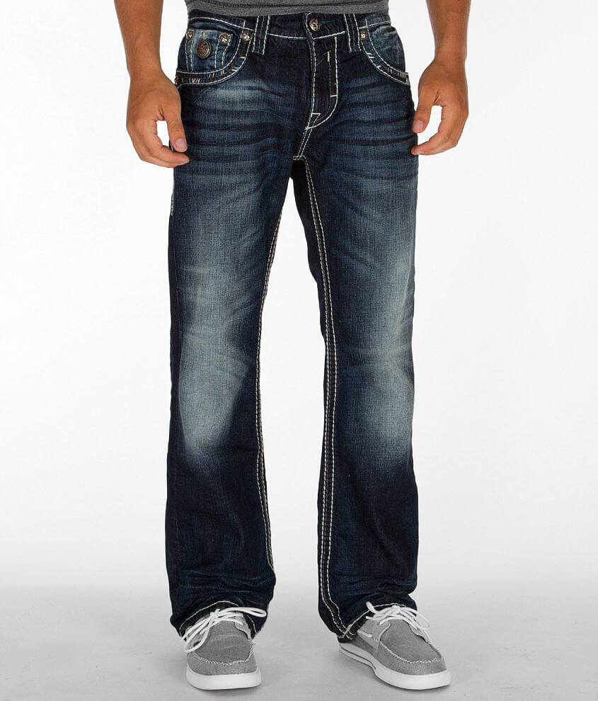 Rock Revival Dennis Relaxed Straight Jean front view