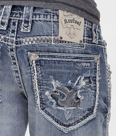 Rock Revival Norma Slim Boot Jean back pocket view