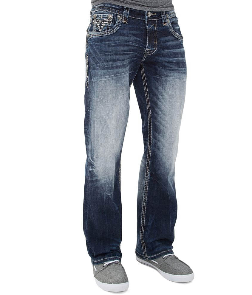 Rock Revival Pevey Relaxed Straight Stretch Jean front view