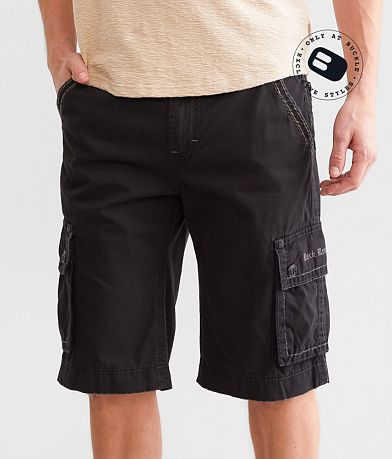 BKE Hugh Cargo Stretch Short - Men's Shorts in SILVER LINING