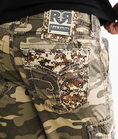 Rock Revival Classic Camo Cargo Short BACK_POCKET