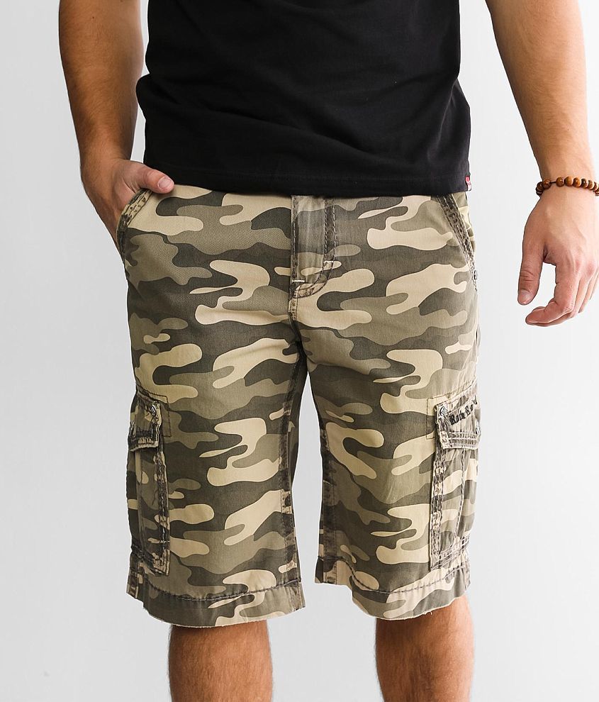 Rock Revival Classic Camo Cargo Short front view