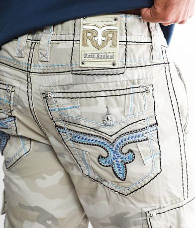 Rock Revival Classic Camo Cargo Short BACK_POCKET