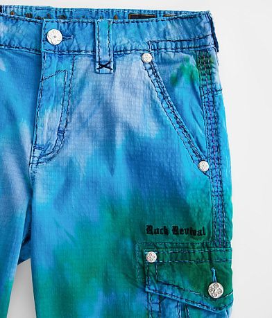 Rock Revival Classic Tie-Dye Cargo Stretch Short misc detail 2 view