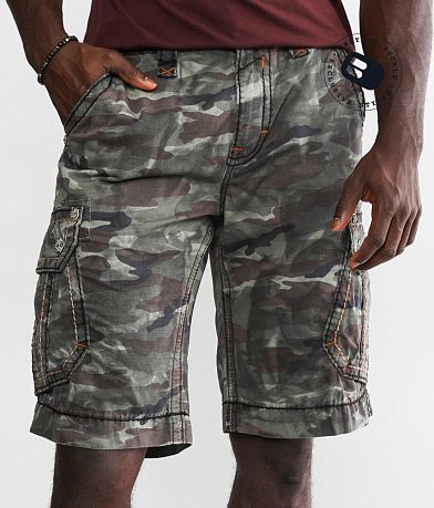 Rock Revival Classic Camo Cargo Short front view